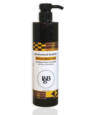 Hydrating and Even Tone African Black Soap Wash with Honey and Lemongrass Tea
