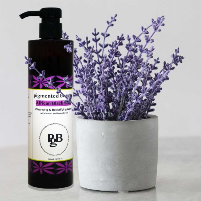 Cleansing and Beautifying African Black Soap Wash with Lavender and Lemon